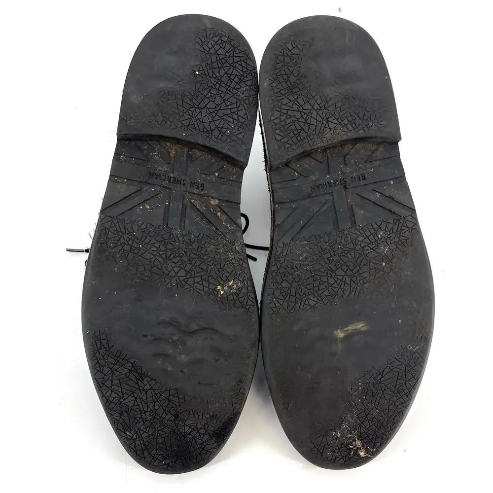Ben Sherman Black Nubuck Leather Desert Boots‎ - Fabric Lined, Men's Size 10